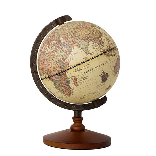 Globe Terrestre en Bois